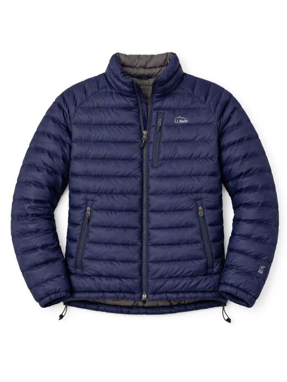 L.L. Bean 850 Fill Down Jacket Men’s Small Navy Ultralight Packable Puffer